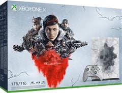 Xbox One X Console, 1TB, Gears 5 Ed. White/Grey (No Game), Boxed